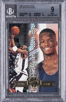 1996 Press Pass #44 Kobe Bryant/Jermaine ONeal Rookie Card – BGS MINT 9